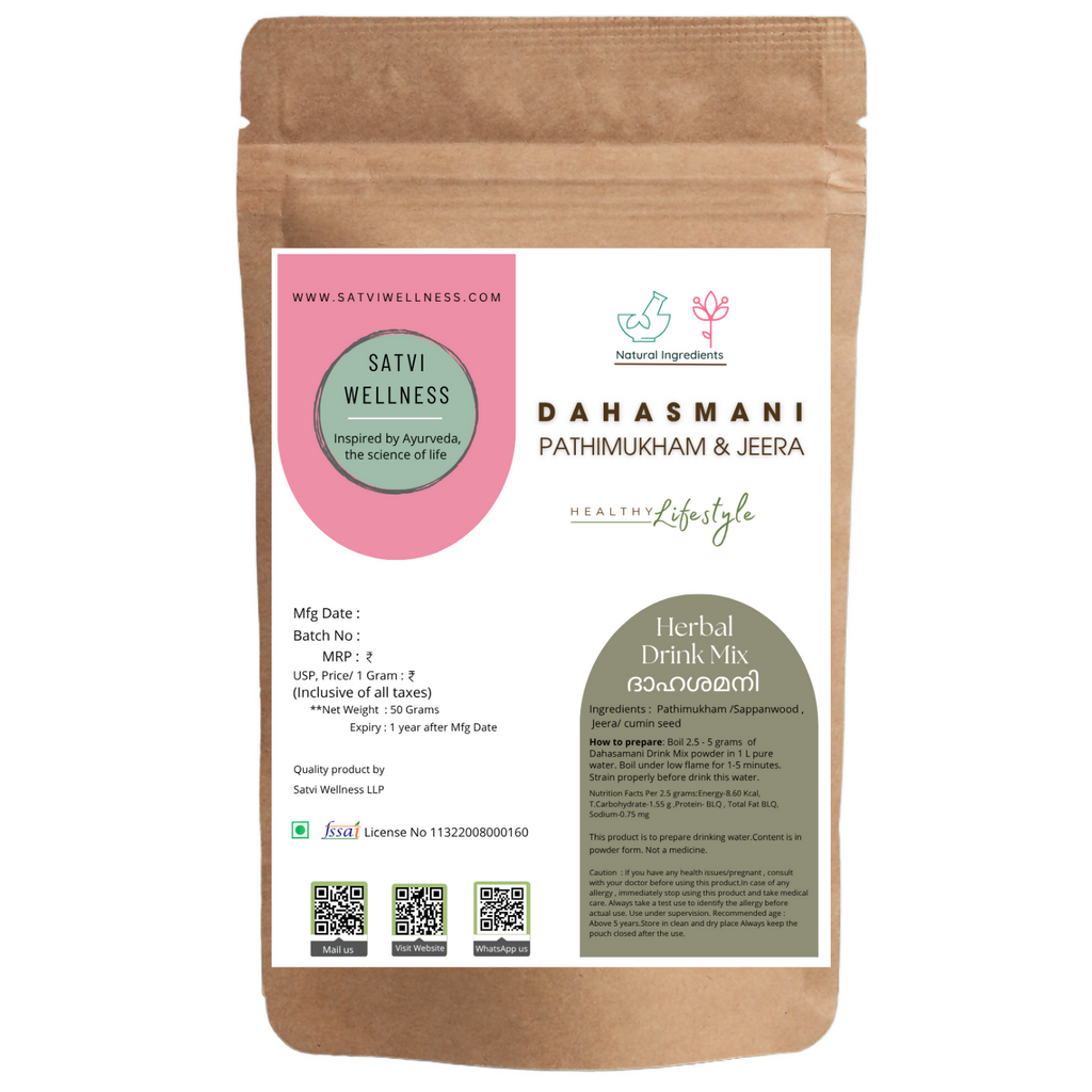 Satvi Wellness Kerala Pathimugam with Jeera Herbal Drinking Water Mix | Grocsy