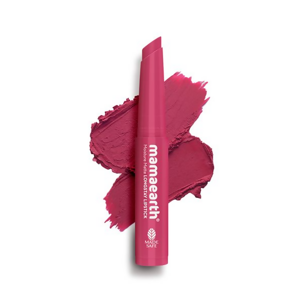 Mamaearth Moisture Matte Longstay Mini Lipstick - Candyfloss Pink | Grocsy