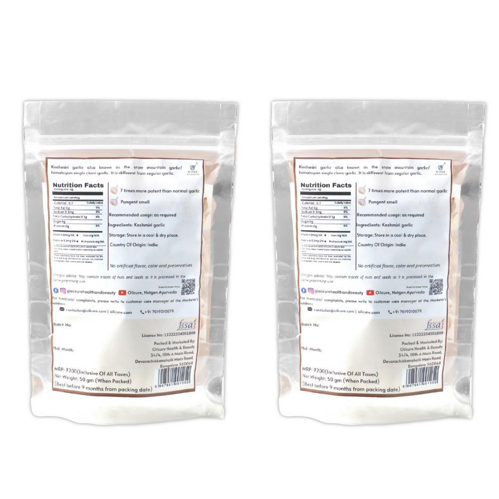 Nxtgen Ayurveda Kashmiri Garlic Single Clove | Grocsy