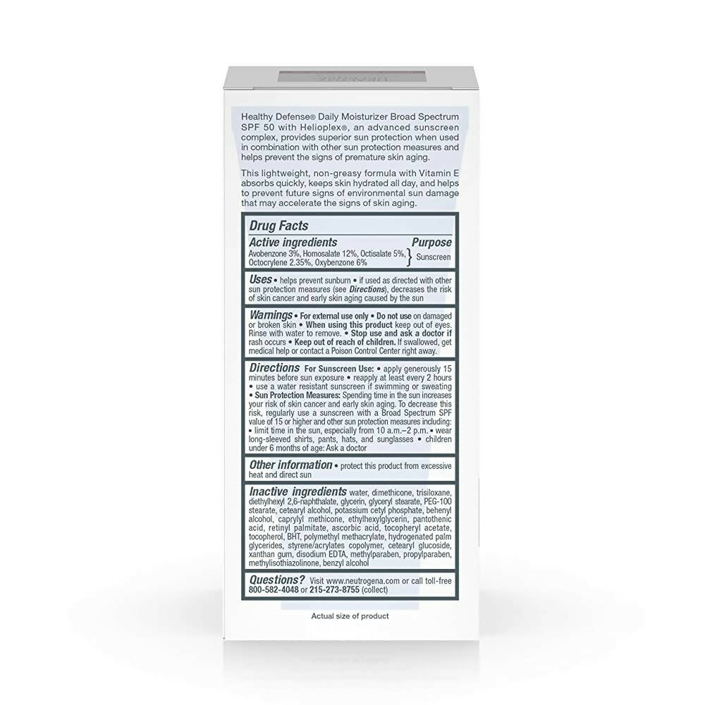 Neutrogena Healthy Defense Daily Moisturizer SPF 50 | Grocsy