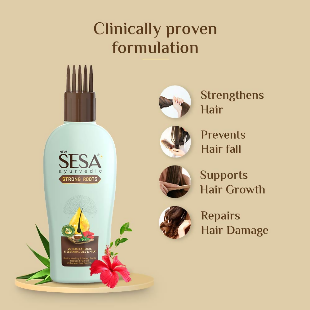 Sesa Ayurvedic Strong Roots Hair Oil | Grocsy