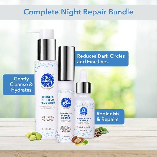 The Moms Co Vitamin C Night Repair Kit | Grocsy