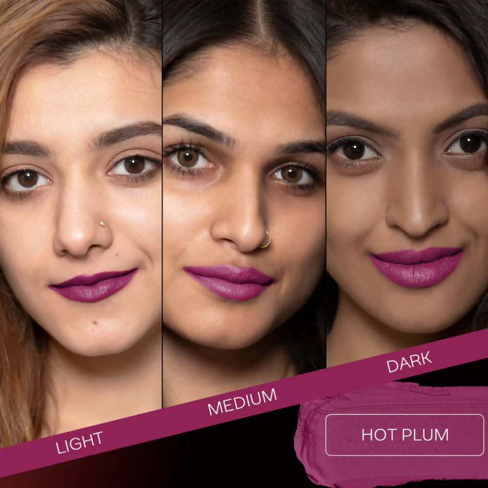 Faces Canada Weightless Matte Finish Lipstick - Hot Plum 24 | Grocsy