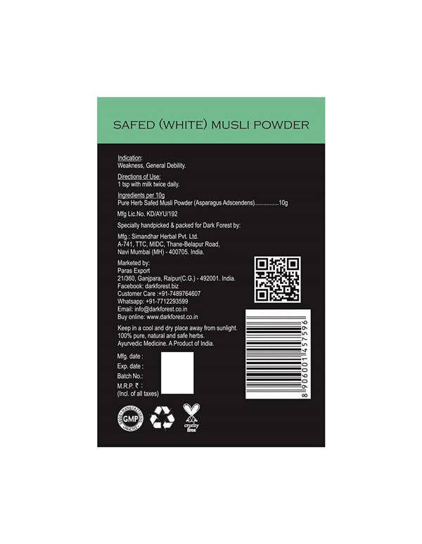 Dark Forest Safed Musli Powder | Grocsy