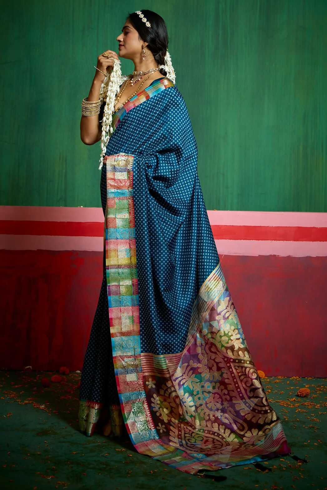 Joban Fashion Tushar Silk Blue Colored With Zari Border And Designer Pallu Saree | Grocsy