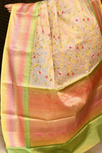 Joban Fashion Multicolor Saree Tissue Rainbow Digital And Embroidery | Grocsy