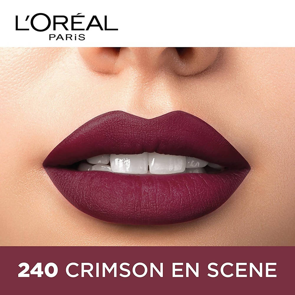 L'Oreal Paris Color Riche Moist Matte Lipstick - 240 Crimson En Scene | Grocsy