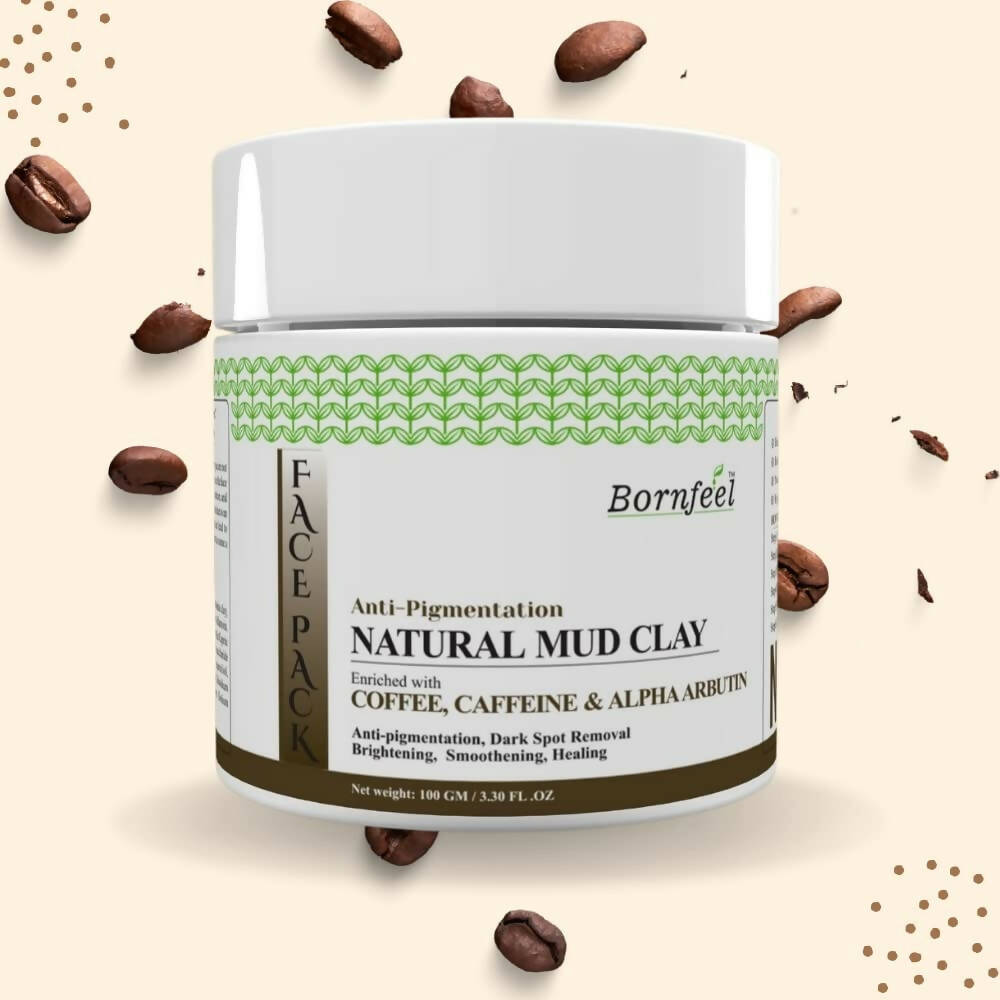 Bornfeel Coffee Face Pack With Coffee Extract And Alpha Arbutin | Grocsy