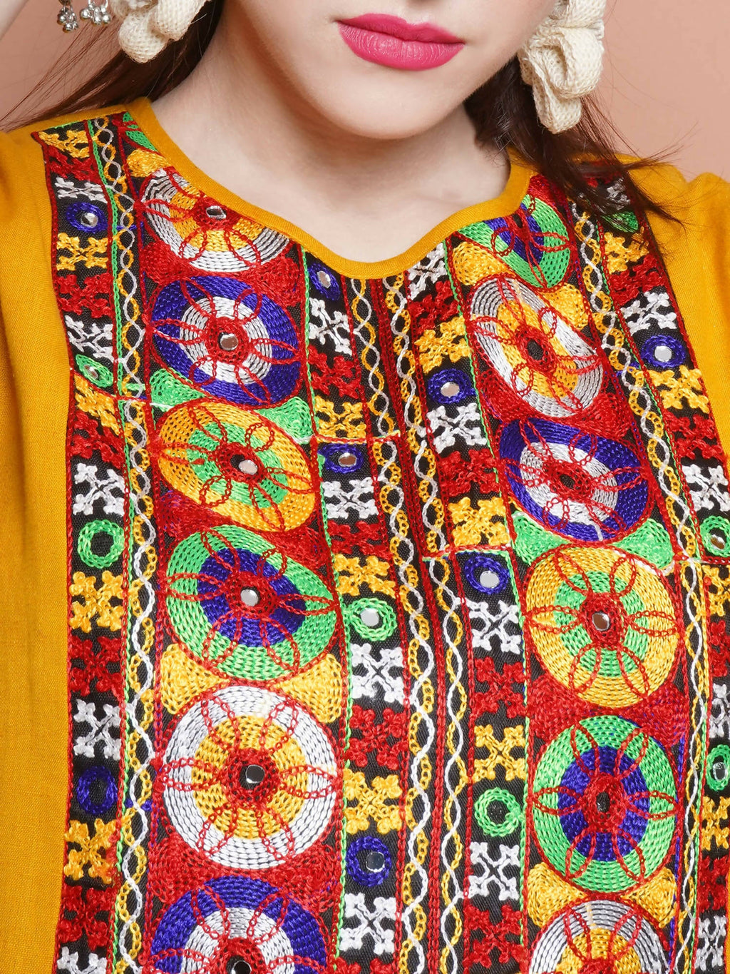 Women Republic Mustard Cotton Kurta Set | Grocsy