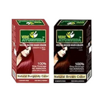 VedicAyurveda No Ammonia Burgundy & No Ammonia Dark Brown Hair Color | Grocsy
