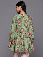 Ahalyaa Women's Traditional wear Tunic - Green | Grocsy