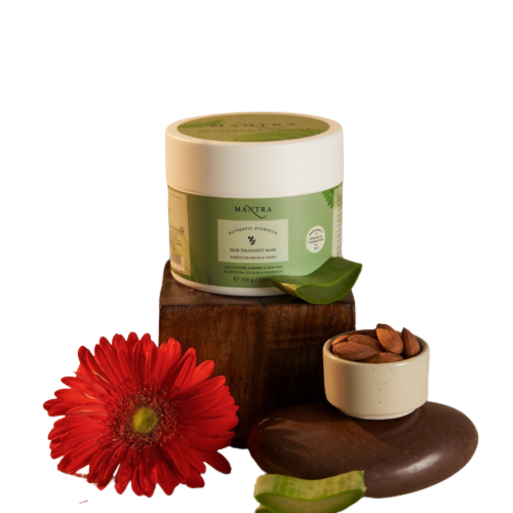 Mantra Herbal Hair Treatment Mask Moroccan Argan & Linden | Grocsy