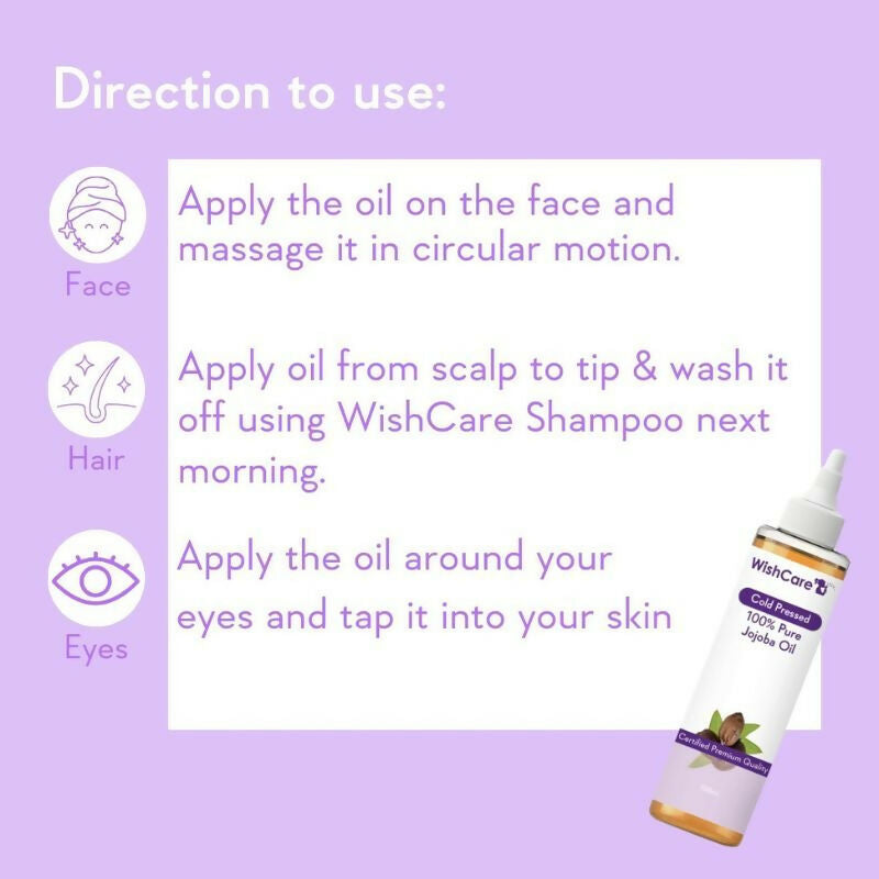Wishcare Pure & Natural Moroccan Argan Oil & Unrefined Jojoba Oil Combo | Grocsy