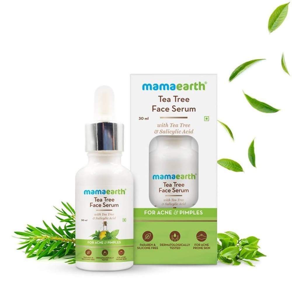 Mamaearth Tea Tree Face Serum For Acne & Pimples | Grocsy