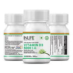 Inlife Vitamin D3 5000 IU Capsules Without Gelatin | Grocsy