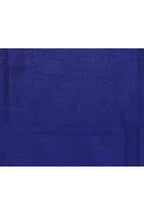 Piyari Fashion Women's Blue Sequins Embellished Cotton Blend Jamdani Saree | Grocsy