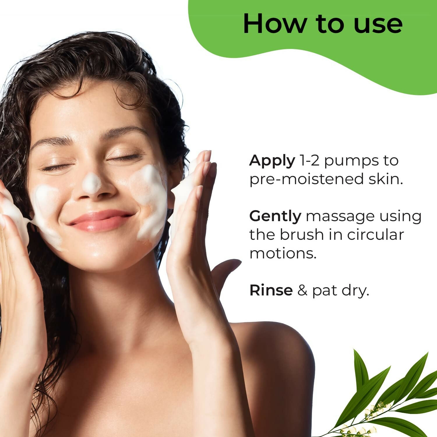 Pilgrim Australian Tea Tree & 1% Salicylic Acid Foaming Face Wash with Brush For Oily Skin, Acne And Pimples | Grocsy