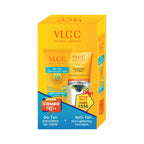 VLCC Anti Tan Face Wash & De Tan SPF 50 Sun Screen Gel Creme Combo | Grocsy