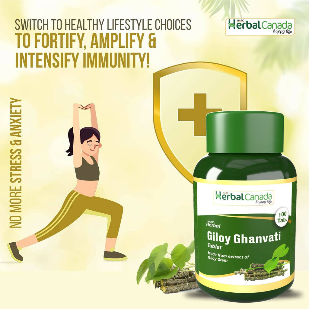 Herbal Canada Giloy Ghanvati Tablets | Grocsy