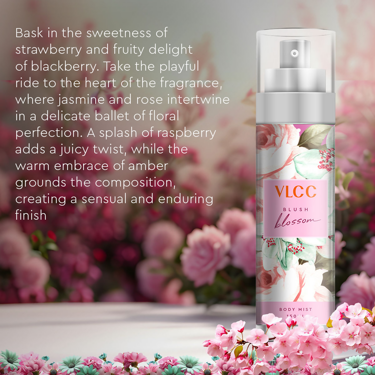 VLCC Body Mist Fragrance - Blush Blossom | Grocsy