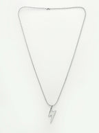 NVR Men's Set of 2 Black & Silver Flash Pendent With Chain | Grocsy