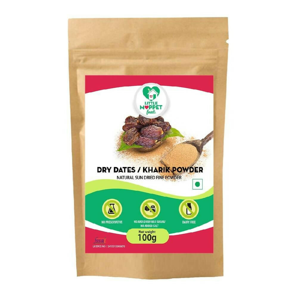 Little Moppet Foods Dried Dates - Kharik Powder | Grocsy
