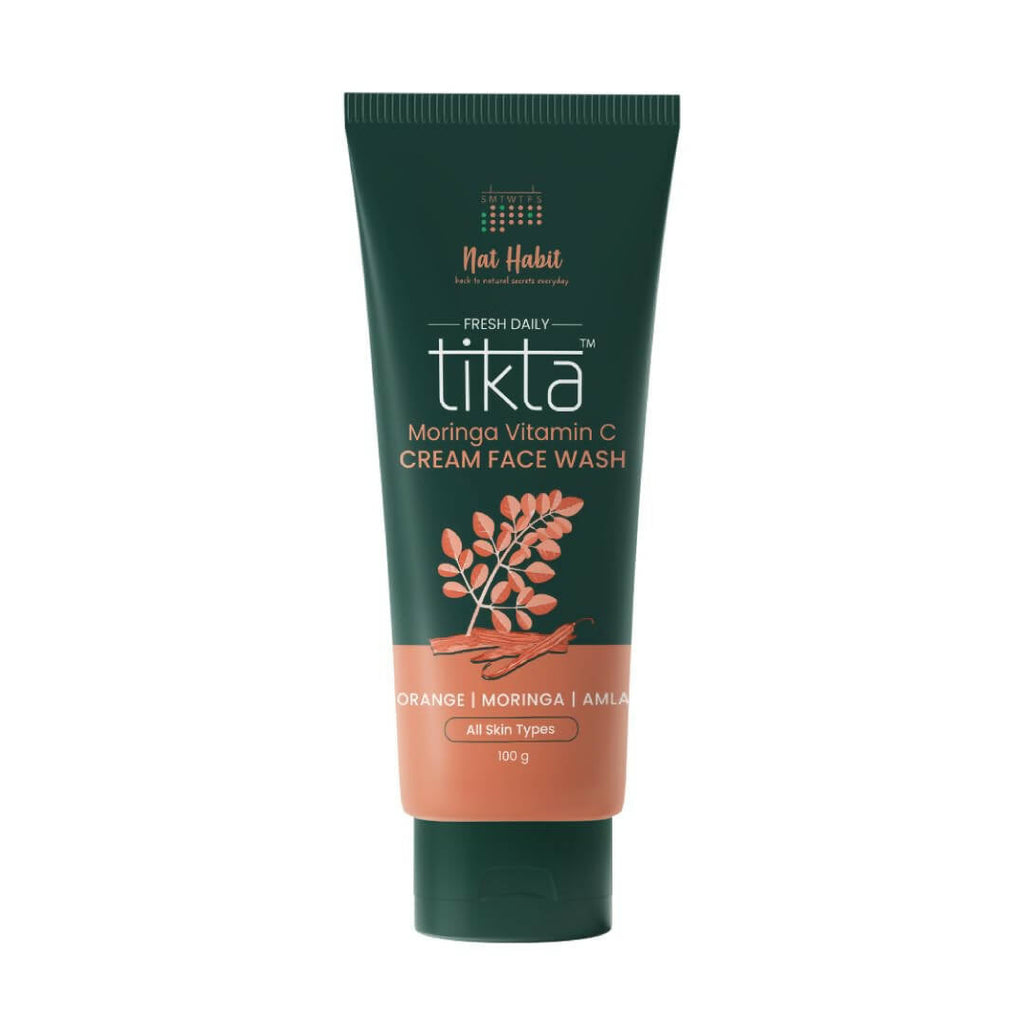Nat Habit Moringa Vit-C Tikta Cream Face Wash | Grocsy