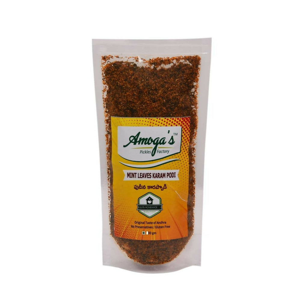 Amoga's Pickles Factory Mint Leaves Karam Podi