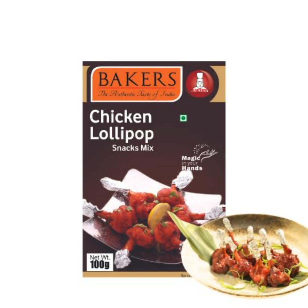 BAKERS Fried Rice Mix ,Butter Chicken Masala ,Chilli Chicken Masala Mix ,Chicken Lollypop | Grocsy
