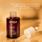 Asaya 0.2% Retinol Peptide Night Serum, Beginner Friendly Anti Aging Face Serum With Vit C | Grocsy