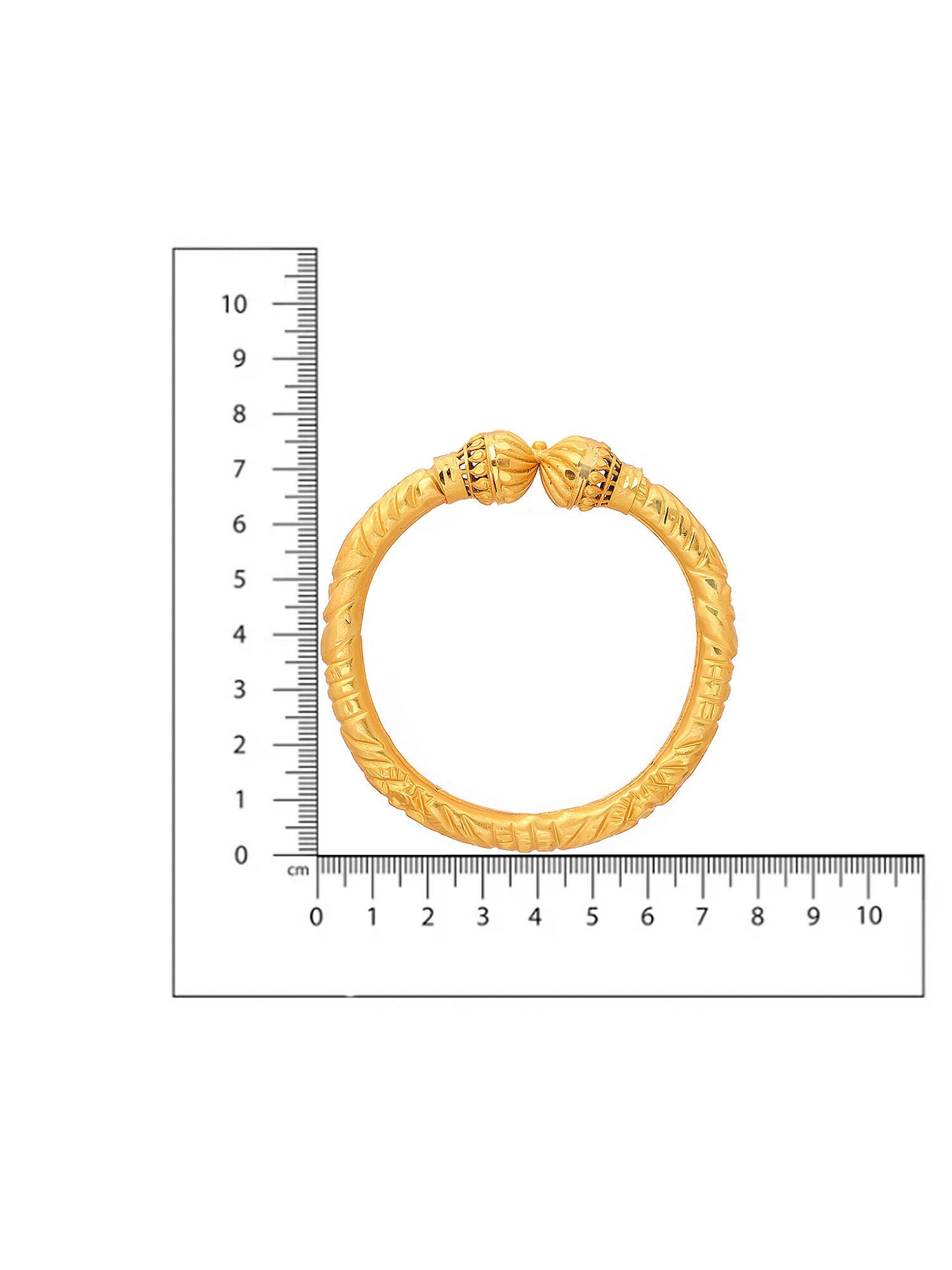 Ruby Raang Golden Bangle | Grocsy