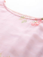 Ahalyaa Women's Traditional wear Ethnic Dress - Pink | Grocsy