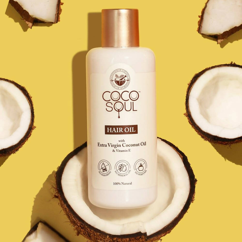 Coco Soul Extra Virgin Coconut Hair Oil | Grocsy