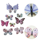 Art Street 3D Magnetic Butterfly Stickers for Wall & Refrigerator | Grocsy