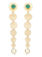 Joban Fashion Women Long Pattern Matte Gold Earrings | Grocsy