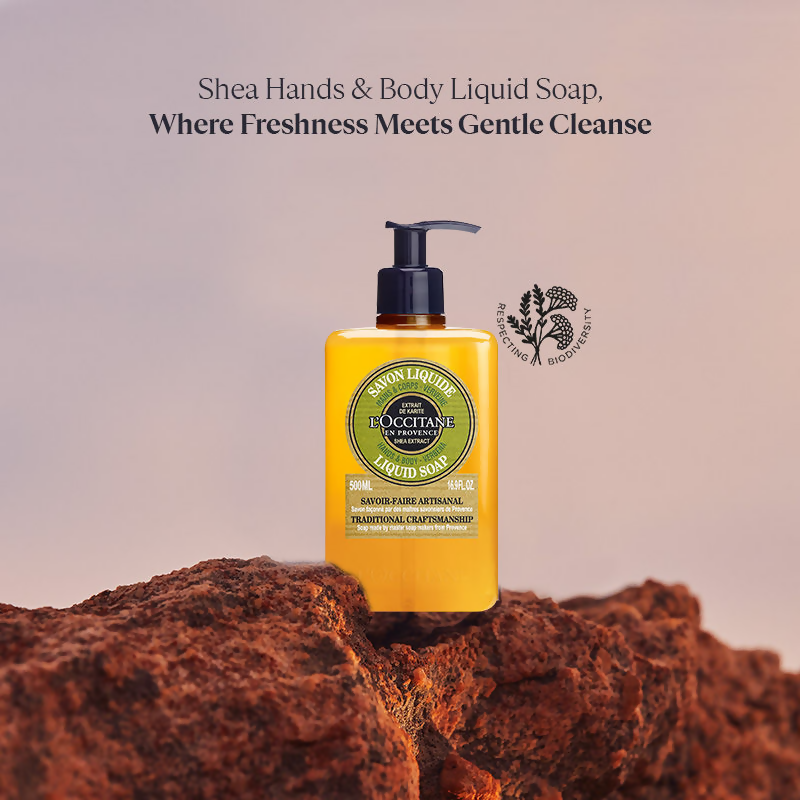 L'Occitane Dry Skin Shea Hands & Body Liquid Soap | Grocsy