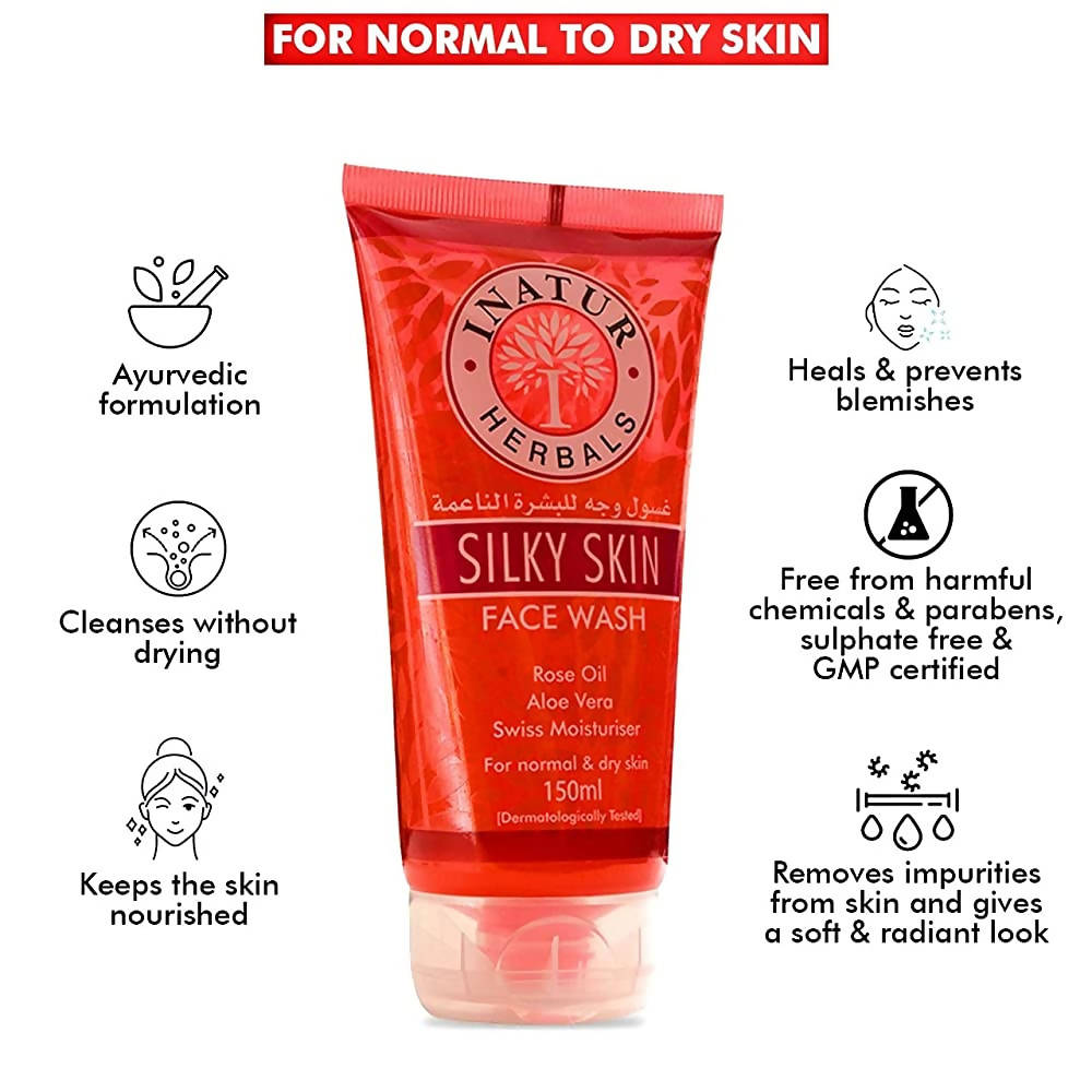 Inatur Silky Skin Face Wash | Grocsy