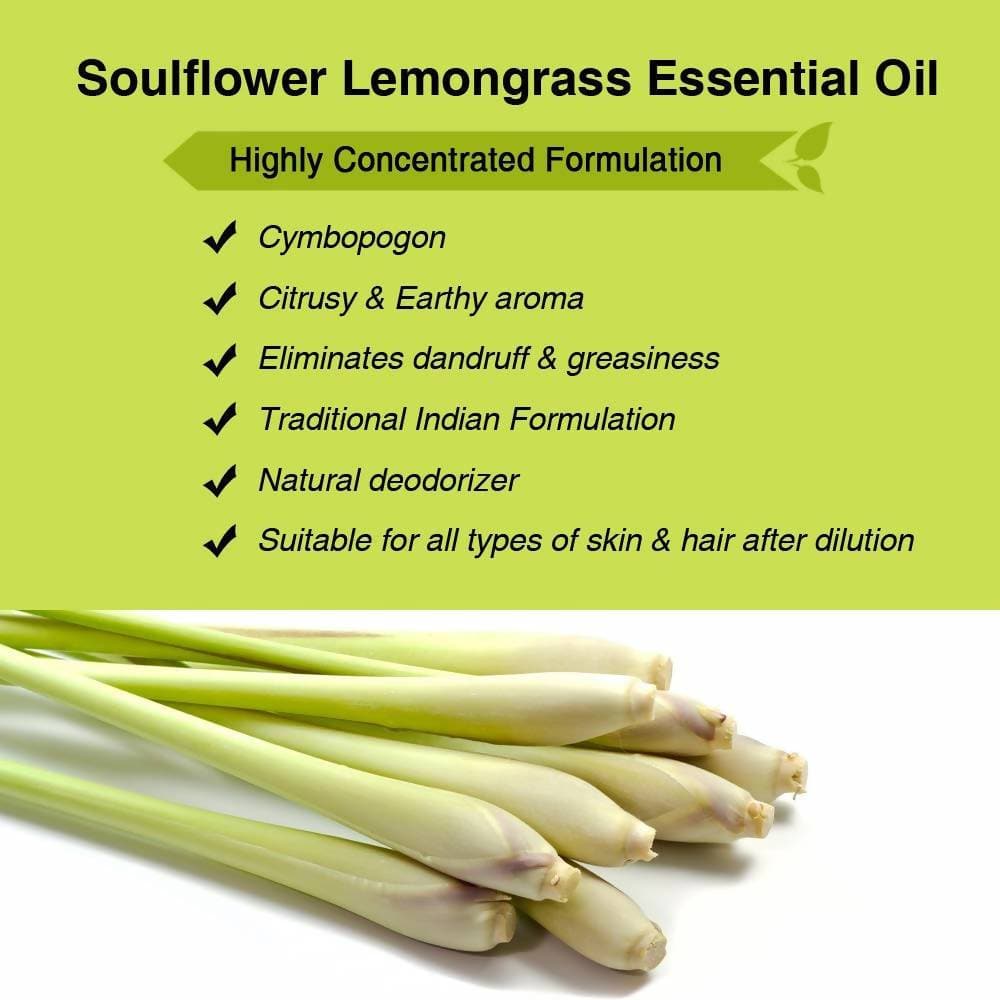 Soulflower Lemongrass Essential Oil | Grocsy