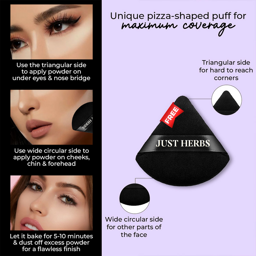 Just Herbs HD Setting Loose Powder - Pink | Grocsy