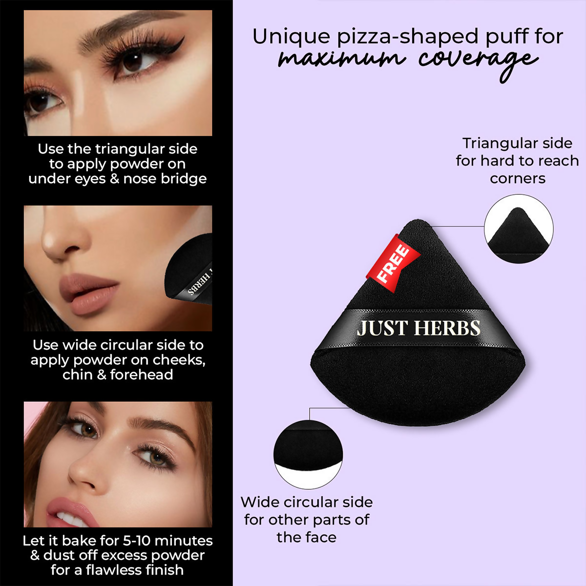Just Herbs HD Setting Loose Powder - Pink | Grocsy