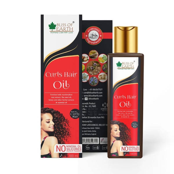 Bliss of Earth Curls Hair Oil | Grocsy
