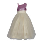 Asmaani Baby Girl's white Color Satin A-Line Maxi Full Length Dress (AS-DRESS-22017) | Grocsy
