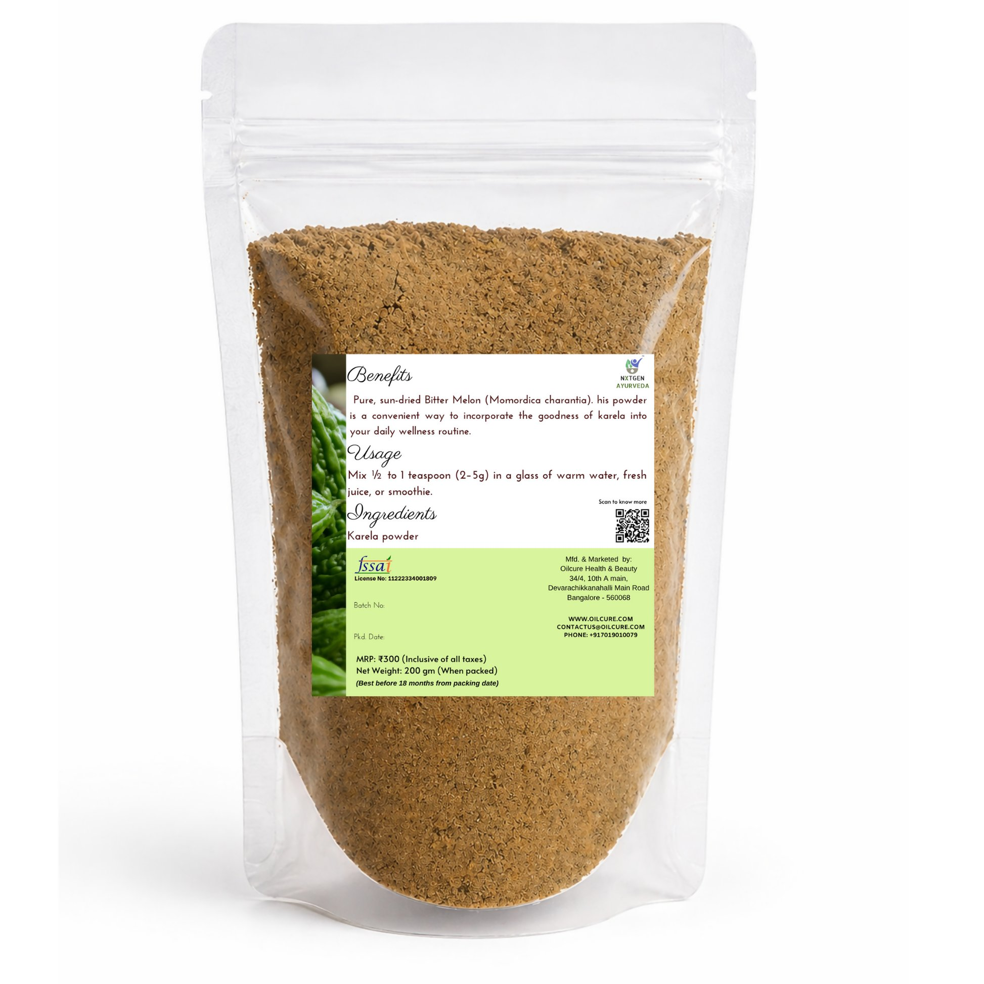 Nxtgen Ayurveda Karela Powder | Grocsy