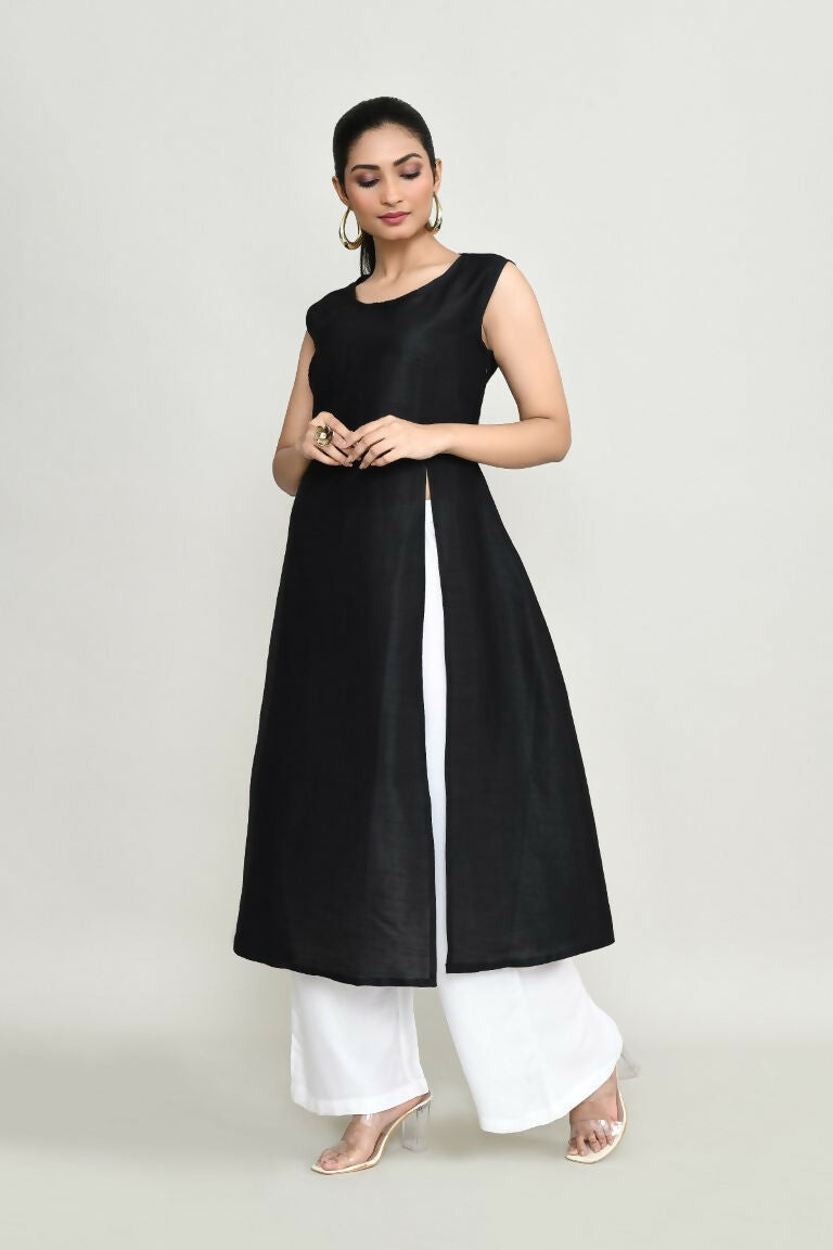 Joban Fashion Black Rayon Tunic | Grocsy