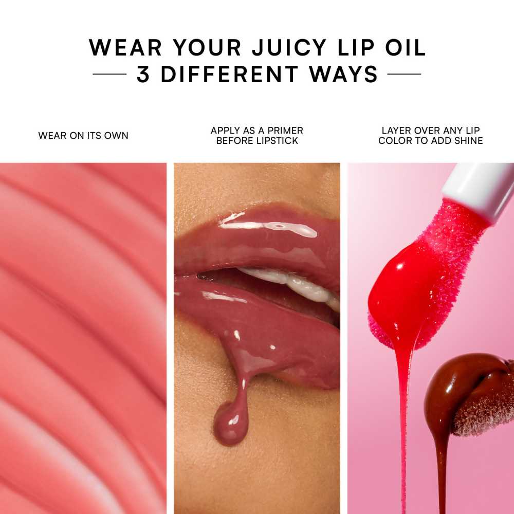 Gush Beauty Balmy Glossy Tinted Lip Oil - Cherry Red | Grocsy