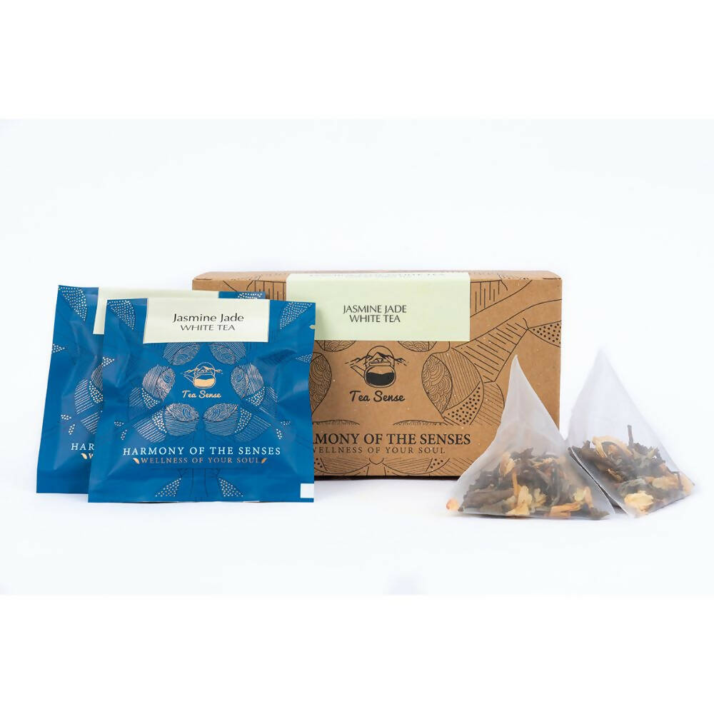 Tea Sense Jasmine White Tea Bags Box | Grocsy