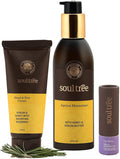 Soultree Hand And Foot Cream, Viola And Kokum Butter Lip Balm & Apricot Moisturiser Set | Grocsy