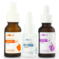 Plum Glow, Bright & Renew Serum Trio - 15% Vitamin C + 10% Niacinamide + 1% Retinol Serum | Grocsy