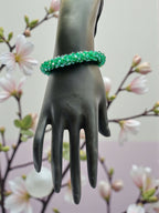 Inhanns Unisex Crystal Bloom – Adjustable Crystal Bead Bracelets - Sea Green | Grocsy