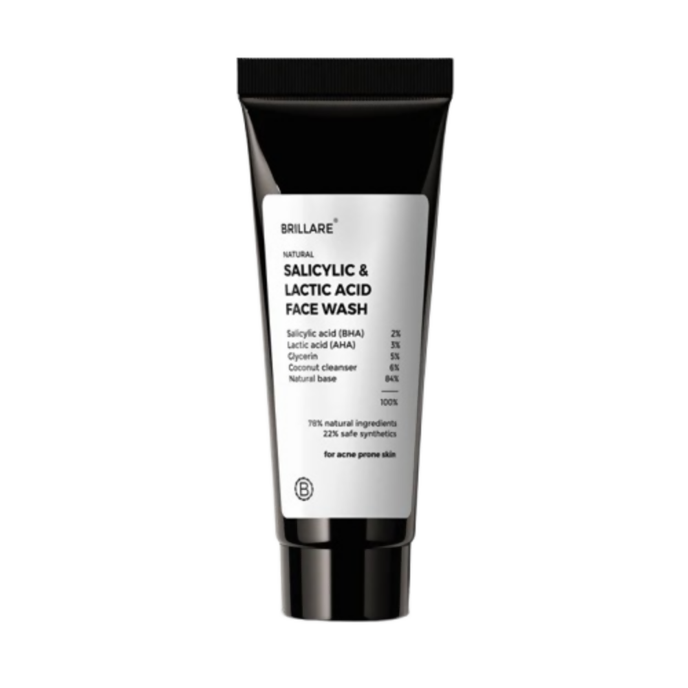 Brillare Mini Salicylic and Lactic Acid Face Wash | Grocsy